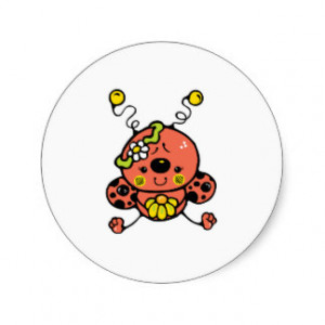 Ladybug Sayings Stickers