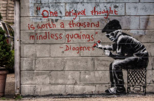 Quote by Banksy - Love the irony. Definitely will share with High ...