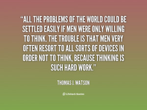 World Problem Quotes