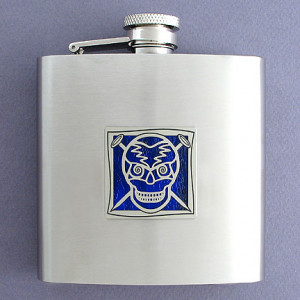 Skull Liquor Flask - Personalize with Color & Engraving