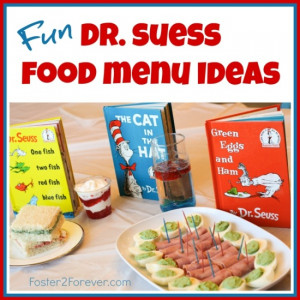 Dr. Seuss Menu Ideas {birthday menu}