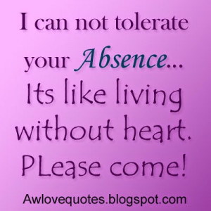 Quotes On Love and Absence