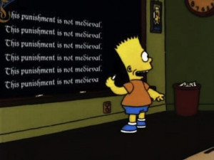 Bart Simpson at the Blackboard (70 pics)