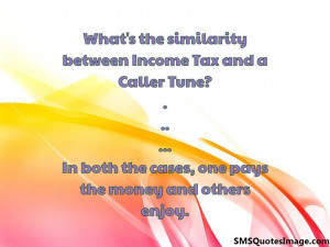 Income Tax and a Caller Tune...