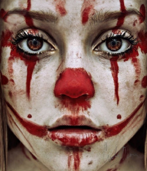 Sometimes I feel like a clown who can't wash off her makeup.