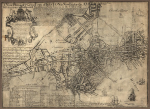 Colonial Boston Map 1775