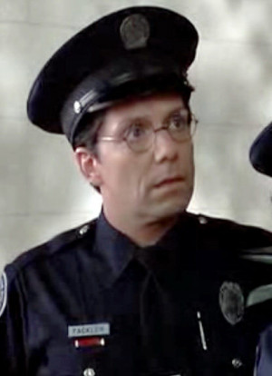 Bruce Mahler as Doug Fackler in POLICE ACADEMY.