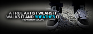 True Artist Quote Facebook Cover