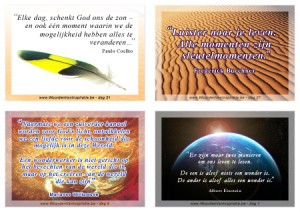 printklare postkaarten met Citaten van Paulo Coelho; Frederick ...