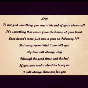 this is why our love has lasted through everything we've been through.