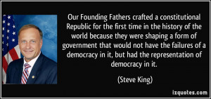 ... failures of a democracy in it, but had the representation of democracy