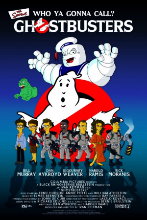 simpsons matt groening ghostbusters bill murray dan akroyd sigourney ...