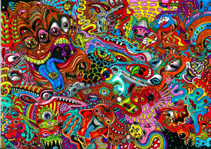 psychedelic mess by acid flo traditional art drawings psychedelic 2011 ...