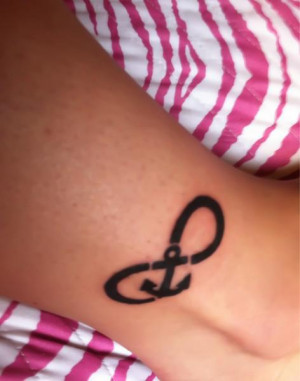 Friendship Anchor Tattoos Black infinite anchor tattoo