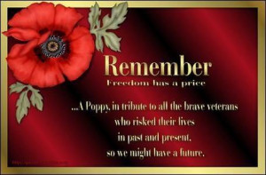 photo of veterans day poppy