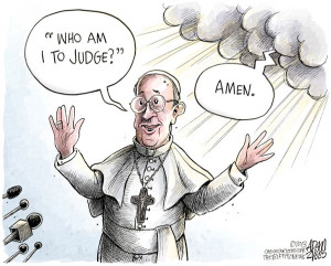Zyglis,The Buffalo News,pope,francis,judge,gay,clergy,priests,quote ...