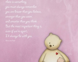 Emotional quote Teddy bears nursery wall art print, kids room decor ...