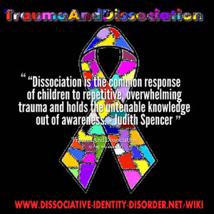 Dissociation is the common response of children to repetitive ...