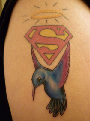Superman Logo Tattoo Credited