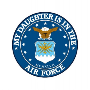 Air Force (Daughter) Truck Car Window Auto Decal ** 4 Sizes **