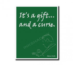 Adrian Monk quote minimal movie poster quotes by Inkshadow on Etsy, $ ...