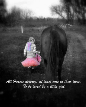 Horses and little girls