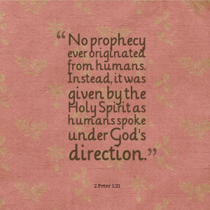 True prophetic insight!