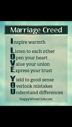 marriage creed more marriage quotes marriage creed happy wife i love ...