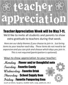 ... appreciation week more teachers gift teacher appreciation theme
