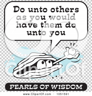 Royalty-Free Vector Clip Art Illustration of a Wise Pearl Of Wisdom ...