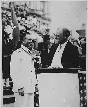 ... Roosevelt and Admiral Richard E. Byrd in Albany, New York, in 1930