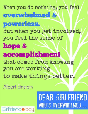 Feels Overwhelmed, Girlfriend Advice on feeling less stressed | Quote ...