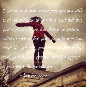 Take time to think about life