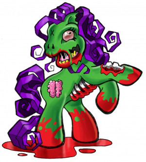 new funny my little pony zombie white t shirt all youth adult sizes