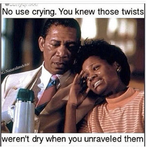 Your twists didn't fully dry before you unravelled them...