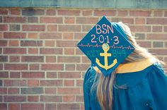 BSN Nursing Graduation Cap #nursing #graduation #sorority #puffypaint ...