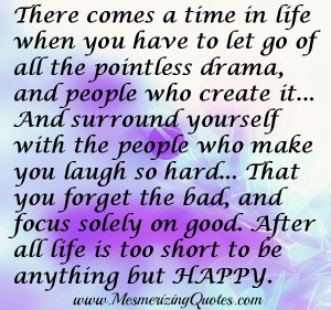 Let go of all the pointless drama & people who create it