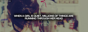 When A Girl Is Quiet Quote Picture