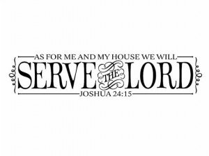 Bible Verse Vinyl Wall Decal As for me and my house Wall Quote ...