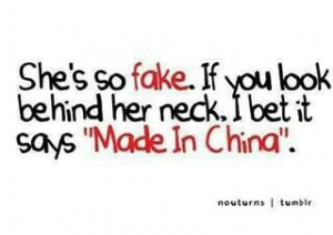 She's Fake Quote *OMG LOL!!!