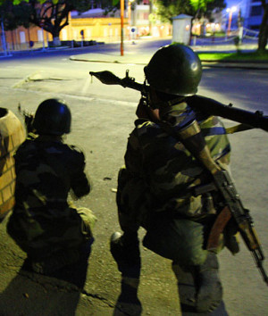 Madagascan soldiers loyal to opposition leader Andry Rajoelina take ...