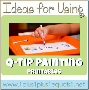 Printable Letter A Q Tip Painting Templates