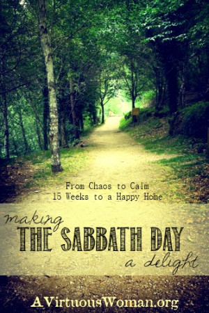 The Sabbath Day {Day 32}