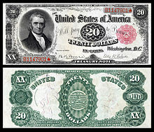 Marshall memorialized on the 1890 $20 Treasury Note , and one of 53 ...