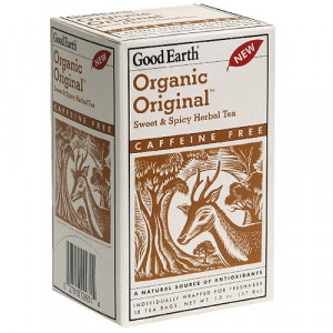Good Earth Organic Original Sweet & Spicy Herbal Tea, 18ct (Pack of 6)