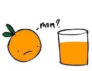 orange juice funny Image