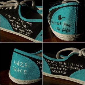 TFiOS Painted Shoes Quotes Fandom John Green by MyRainbowVeins ...
