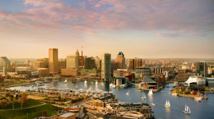 Baltimore skyline and Inner Harbor, Maryland (© Greg Pease/Getty ...