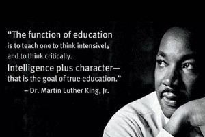 True Quote On Education from MLK