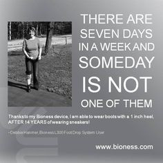 Bioness helped Debbie accomplish what she couldn't do 14 YEARS AGO ...